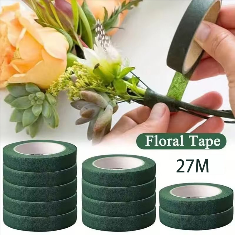 Floral Tape Green - 30 Yard 12MM Bloemstengeltape Corsages Knoopsgat