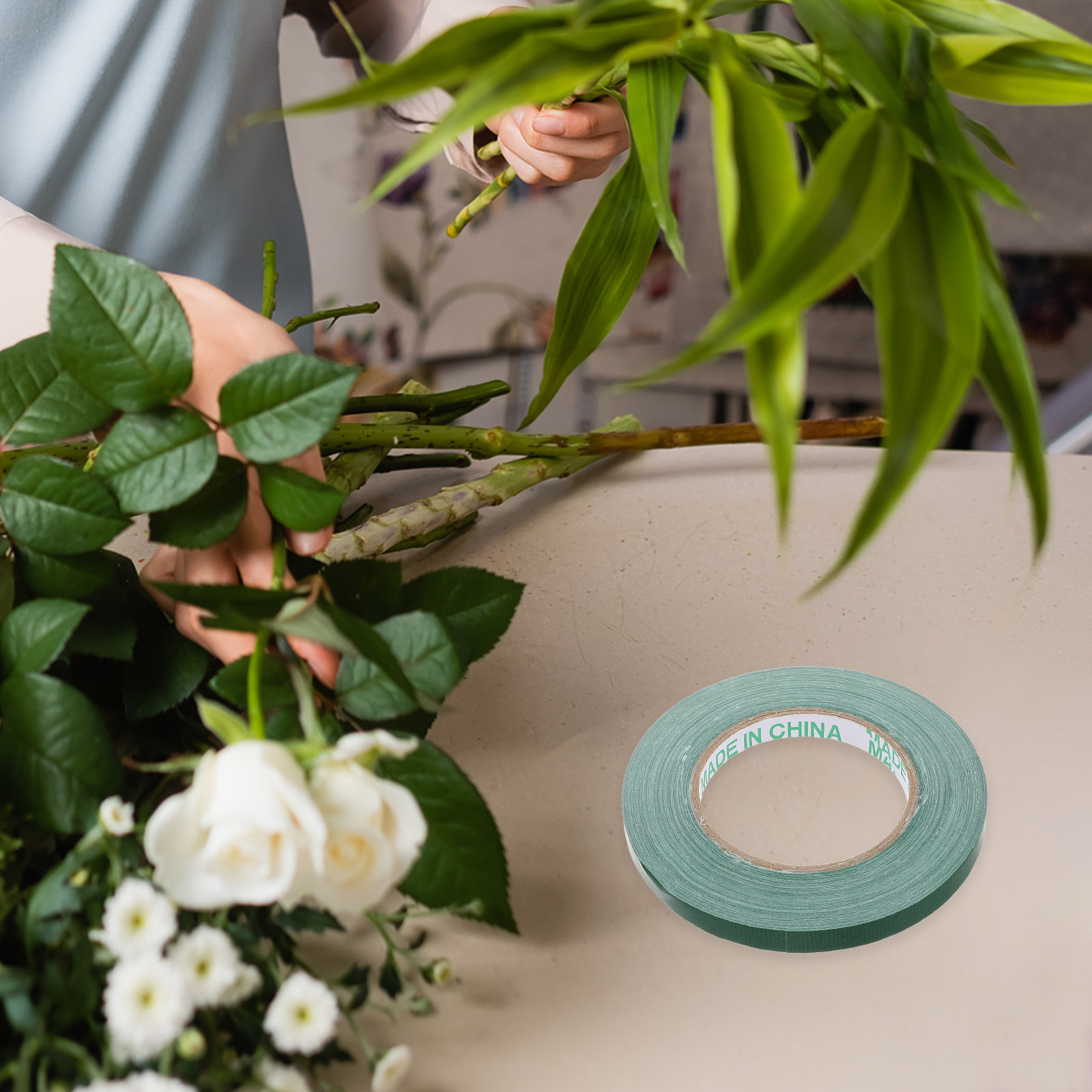 Floral Tape Green - Lichtgroene bloementape 1 rol waterdicht sterk