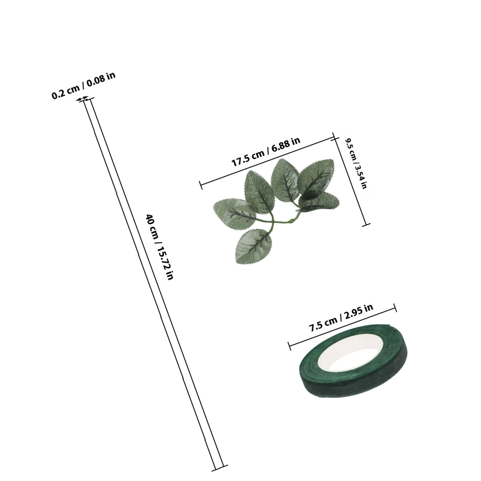 20 stuks bloemstukkit kunstmat - Floral Tape Green recensie en prijs