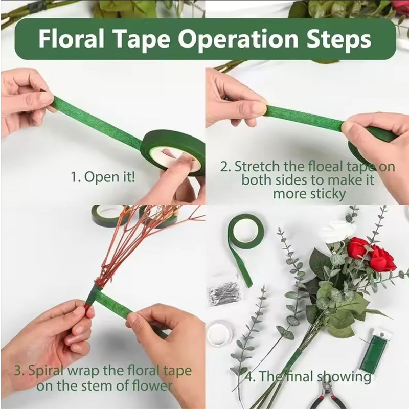 30 Yard 12MM Bloemstengeltape  - Floral Tape Green recensie en prijs