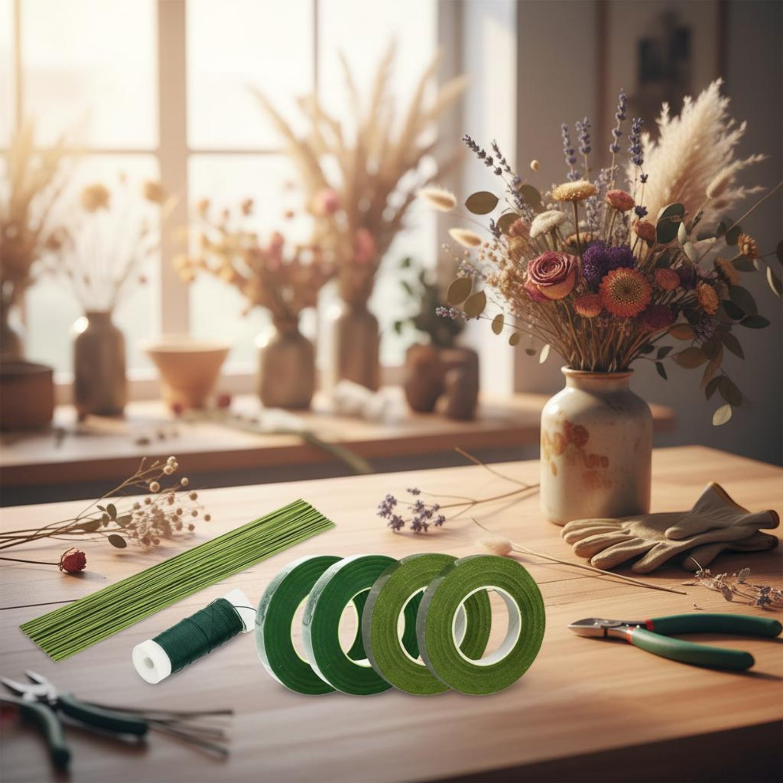 Bloemstukkenmaakset DIY Bloeme - Floral Tape Green recensie en prijs