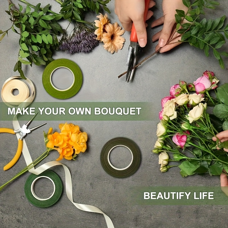 1. 8 stuks groene zelfklevende - Floral Tape Green recensie en prijs