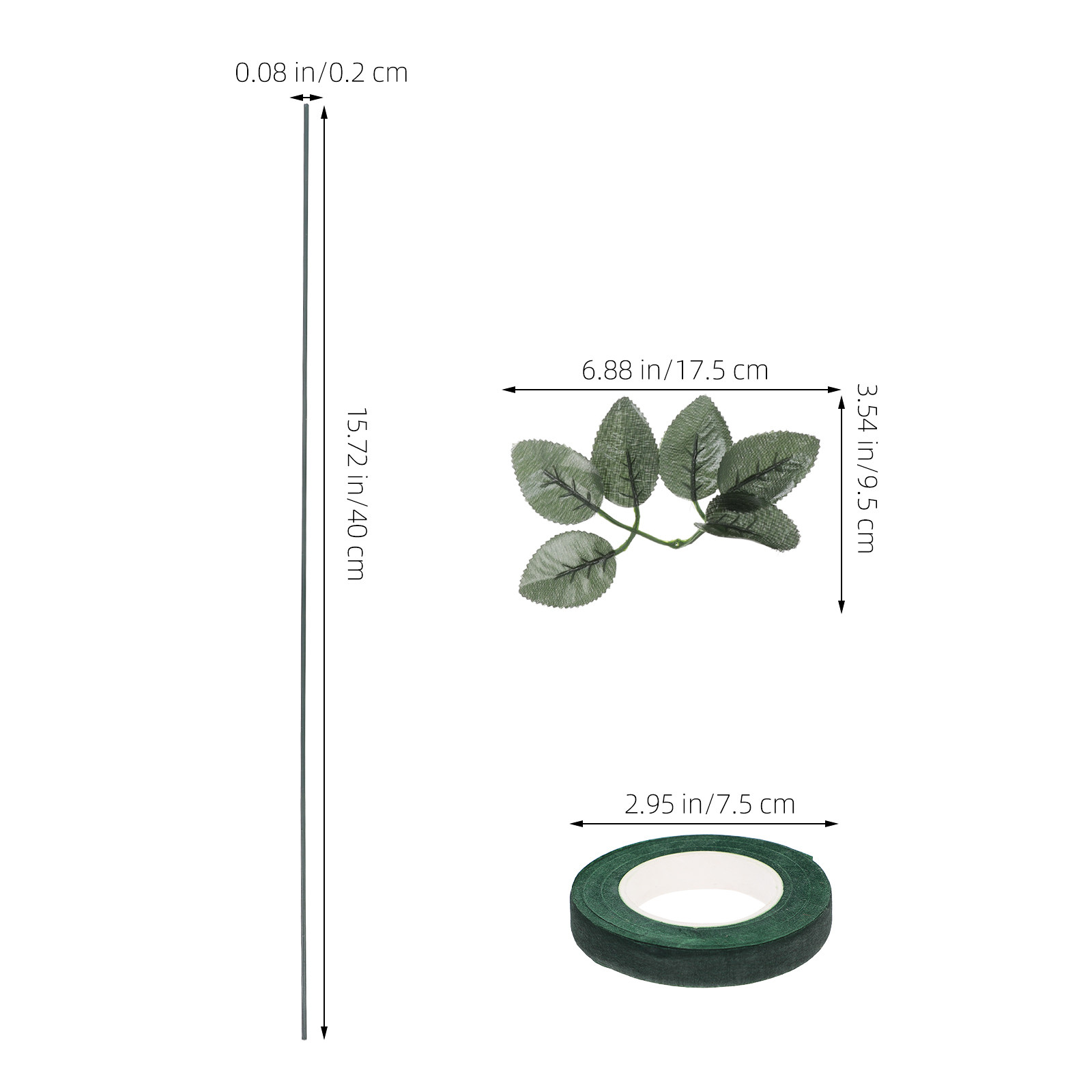 20-delige bloemstukken-set voo - Floral Tape Green recensie en prijs